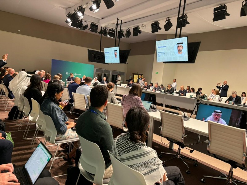 Plateia assistindo a palestra na COP28